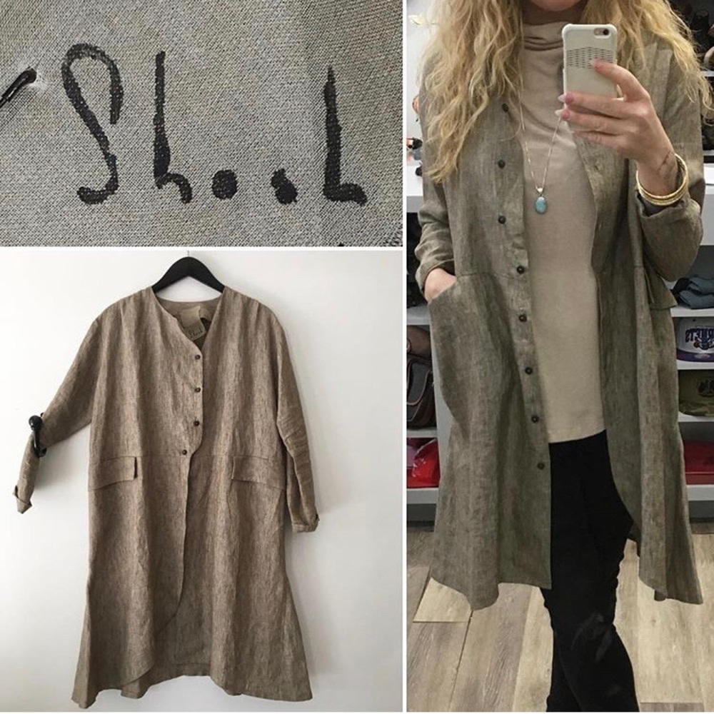 Shosh linen coat
